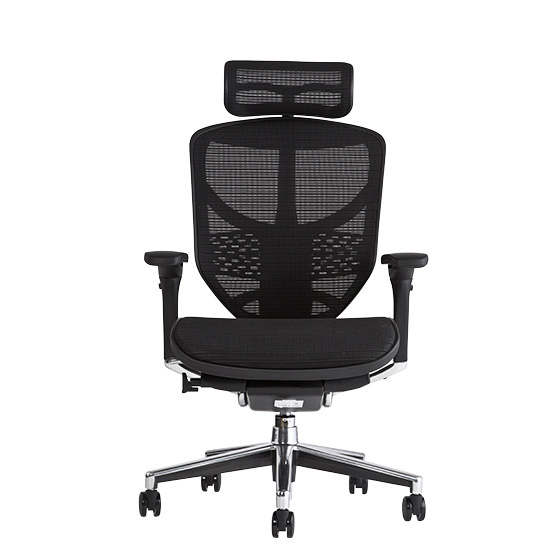 【美品】オフィスチェア　メッシュ　エルゴヒューマン エンジョイ　ヘッドレスト　ergohuman エルゴヒューマン エンジョイ / ヘッドレスト有り【メーカー組み立て