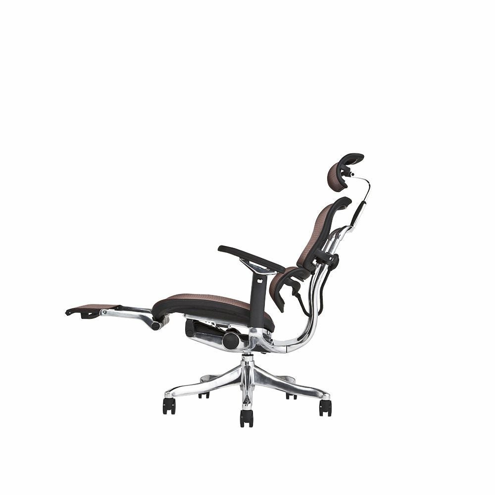 ☆ Ergohuman PRO ottoman プロ オットマン内蔵 黄緑色 グリーン 高級オフィスチェア メッシュ OAチェア ハイバック エルゴヒューマン 札幌 東区 北20条店 Ergohuman Pro2 Ottoman（エルゴヒューマン プロ2 オットマン