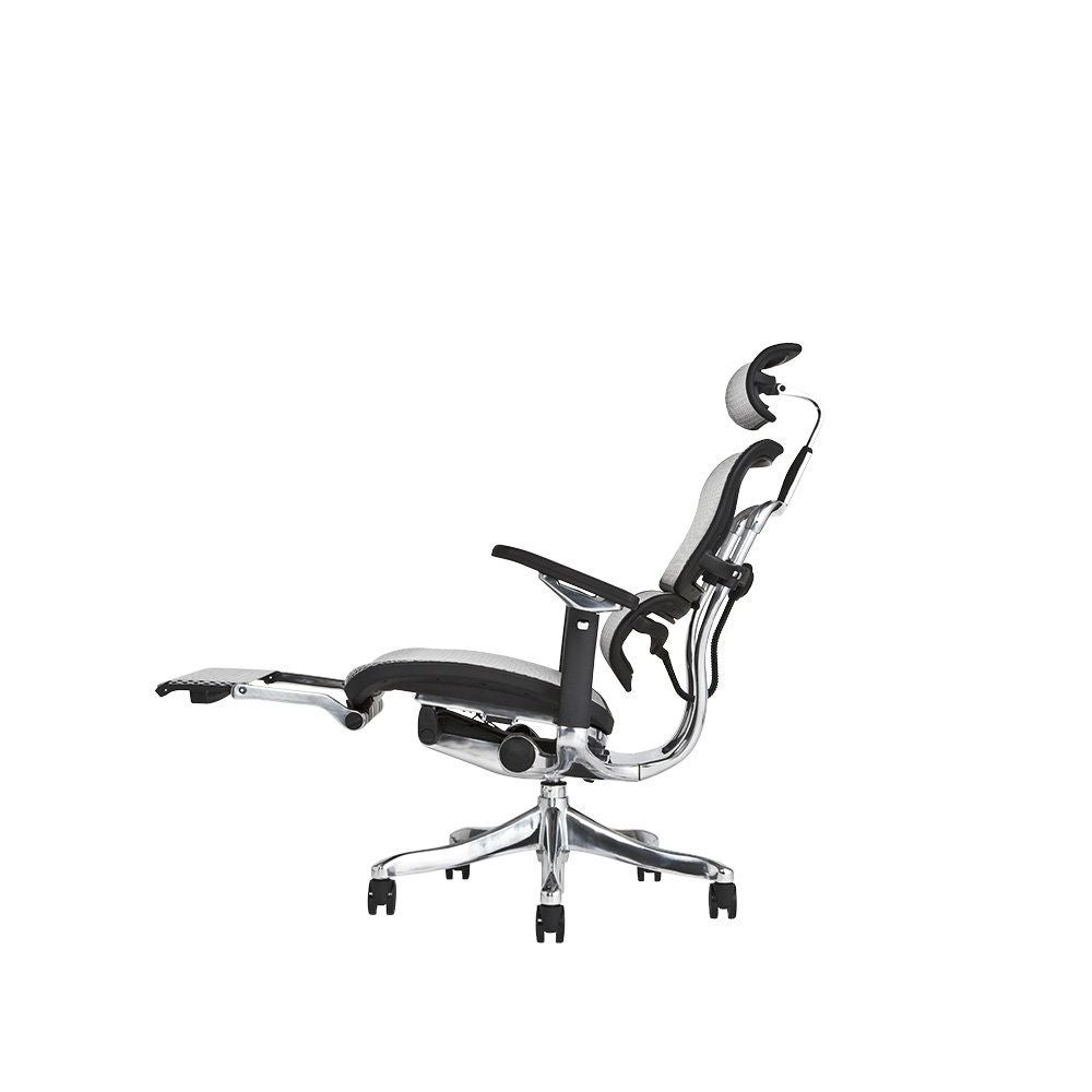 【美品・付属品完備】エルゴヒューマン プロ オットマン内蔵型 軒先渡し】 エルゴヒューマン プロ オットマン内蔵 オフィスチェア 3D
