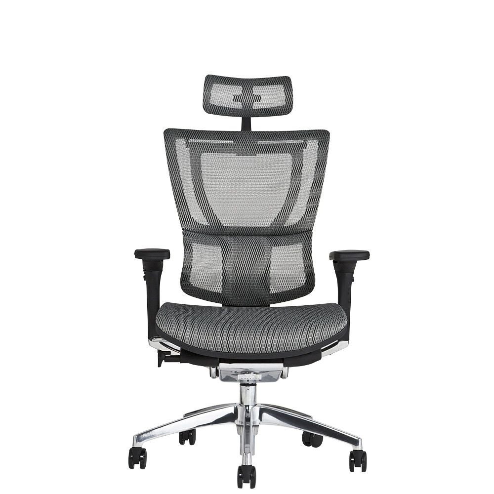 美品 エルゴヒューマン Ergohuman 座面メッシュ ヘッドレスト付き エルゴヒューマン エンジョイ / ヘッドレスト有り【メーカー組み立て